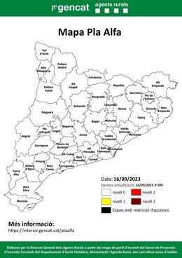 Mapa del pla Alfa