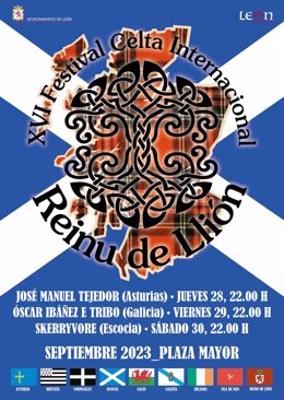 Cartel del XVI Festival Celta Internacional Reinu de Llión.