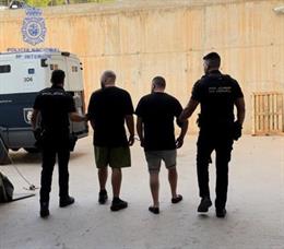 Dos de los tres detenidos, en Ibiza, miembros de una banda criminal dedicada al robo con violencia de relojes