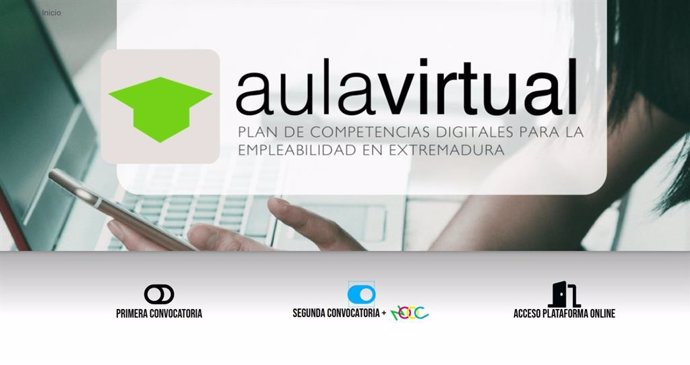 Aula virtual del Plan de Competencias Digitales para la Empleabilidad en Extremadura