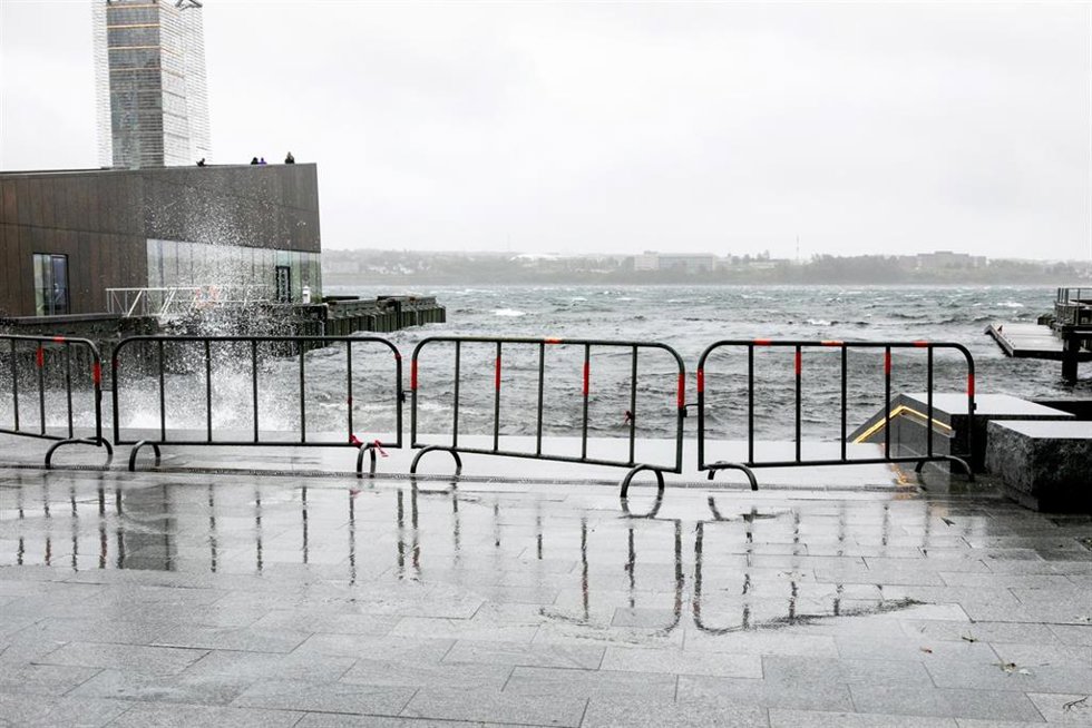La tormenta tropical 'Lee' a su paso por Halifax, Nueva Escocia, Canadá.