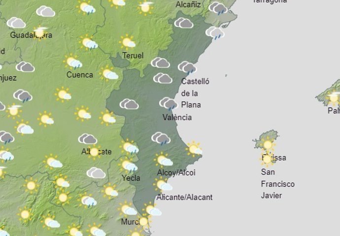 Predicción meteorológica para el domingo 17 de septiembre
