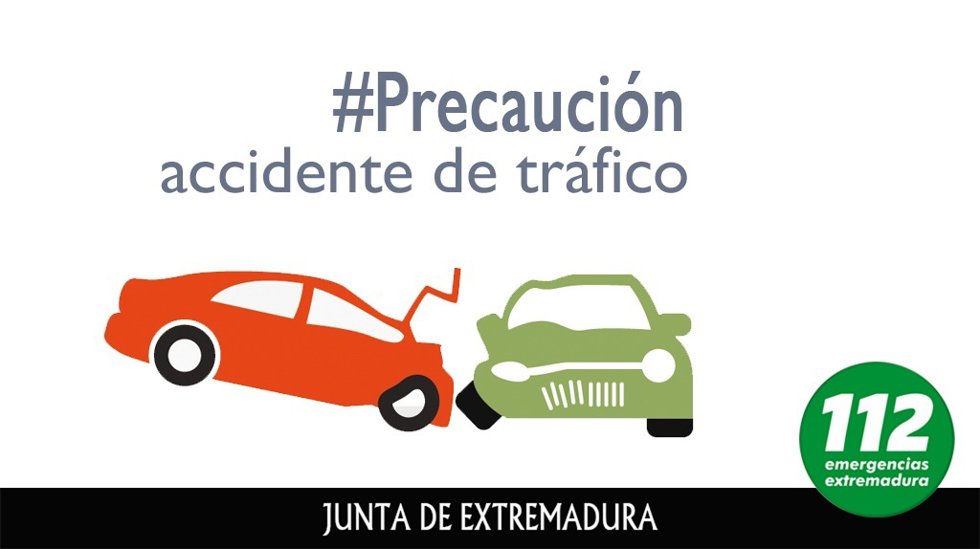 Sucesos.- Tres personas heridas con policontusiones tras un accidente entre varios vehículos en Malpartida de Plasencia