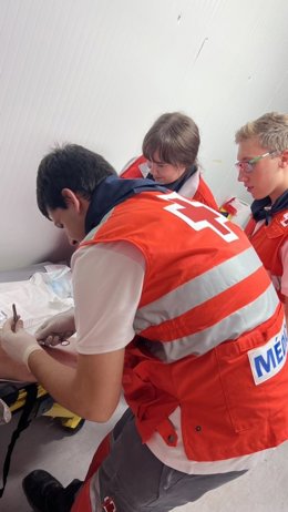 Cruz Roja atendió a 76 personas en el primer día de las fiestas mateas, 13 de ellas con traslado a centro sanitario