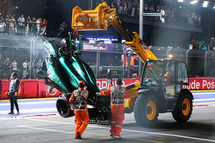 Els comissaris retiren el cotxe de Stroll a Singapur
