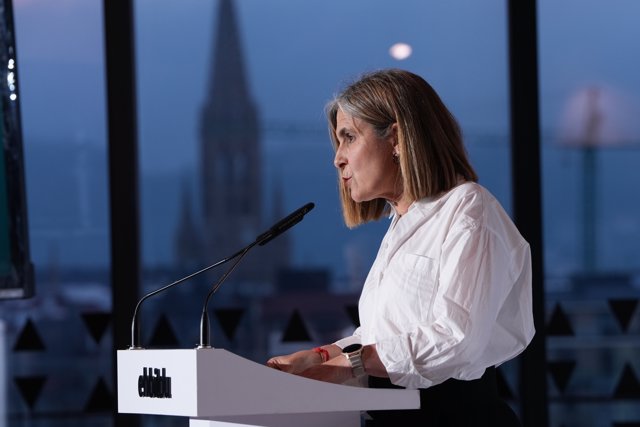 La portavoz de EH Bildu en el Parlamento Vasco, Nerea Kortajarena.