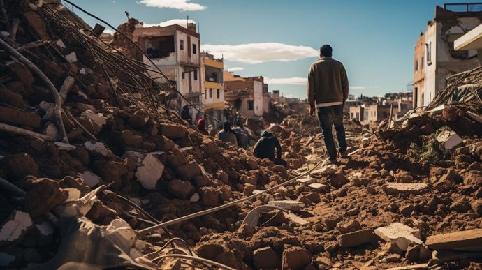 Zona del Marroc afectada pel terratrmol
