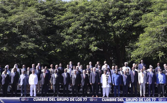 Delegaciones presentes en la cumbre del G77+China celebrada en La Habana, Cuba
