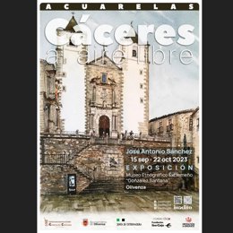 Cartel de la exposición 'Cáceres al aire libre'