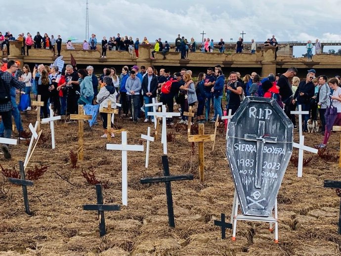 Marcha en Sierra Boyera para exigir agua potable en las comarcas de El Guadiato y Los Pedroches