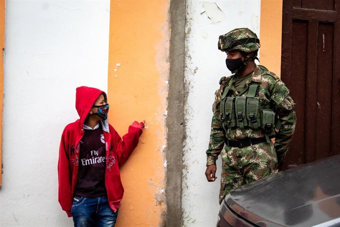 Archivo - Un militar en Colombia