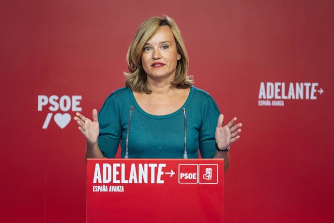 La portavoz de la CEF y ministra de Educación y FP, Pilar Alegría.