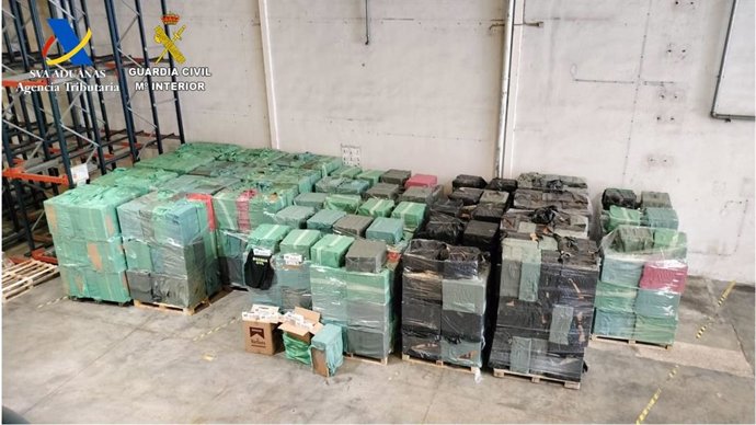 Material intervenido en la operación