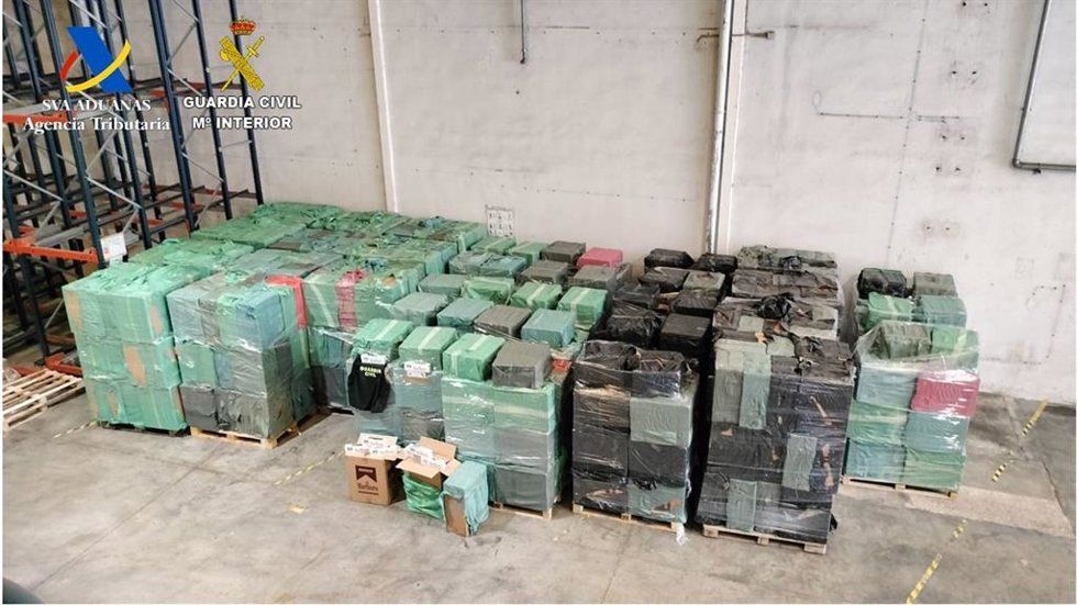 Material intervenido en la operación