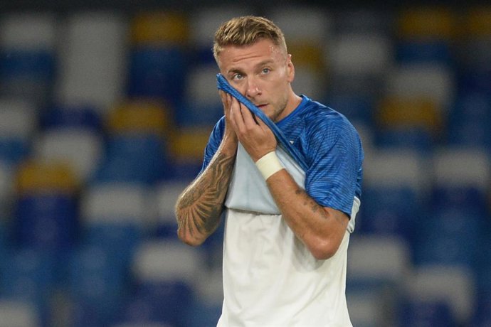 Ciro Immobile of SS Lazio during the 3rd day of the Serie A Championship between S.S.C Napoli - S.S. Lazio on September 2, 2023 at Diego Armando Maradona Stadium, Naples, Italy. - Photo Domenico Cippitelli/LiveMedia / DPPI