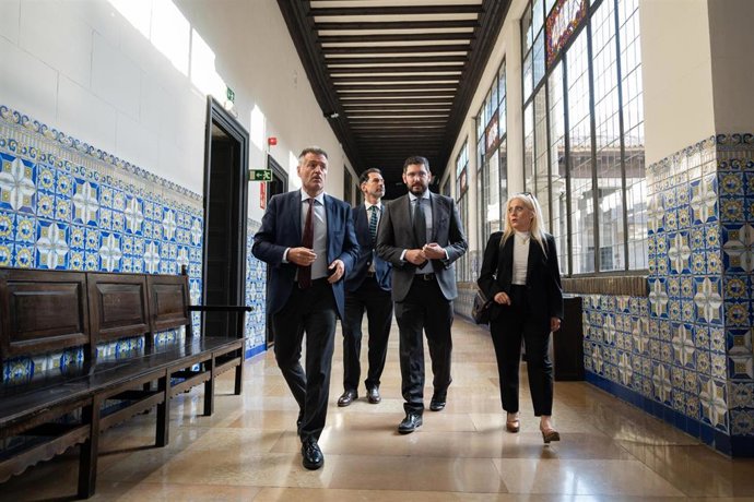 Nolasco, en su visita al TSJA.