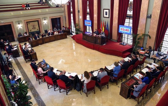 Imagen del Pleno del Ayuntamiento de Murcia