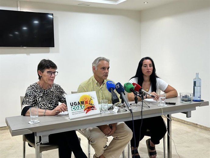 Representantes de UGAM-COAG informan sobre el próximo congreso de esta organización agraria.