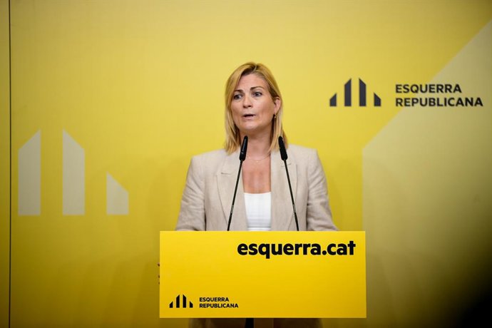 La portaveu d'ERC, Raquel Sans