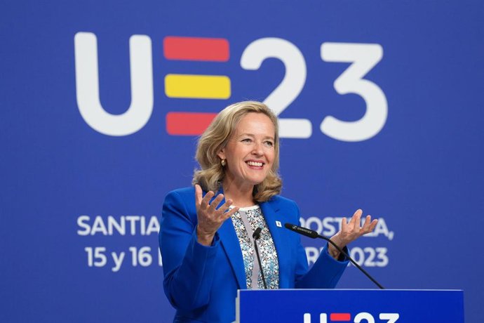 La vicepresidenta primera y ministra de Asuntos Económicos y Transformación Digital en funciones, Nadia Calviño. 