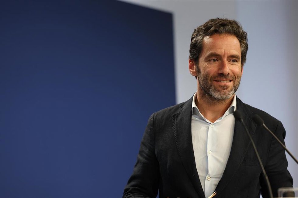 El vicesecretario de Cultura y Sociedad Abierta del Partido Popular, Borja Sémper, a su llegada a una rueda de prensa posterior a la reunión del Comité de Dirección del Partido Popular, en la sede del PP, a 18 de septiembre de 2023, en Madrid (España).
