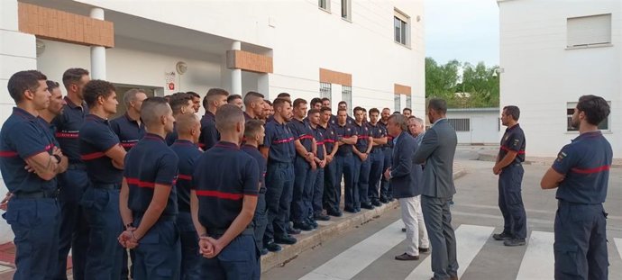 Los 40 nuevos funcionarios de bomberos de Málaga inician un curso de formación previo a su toma de posesión