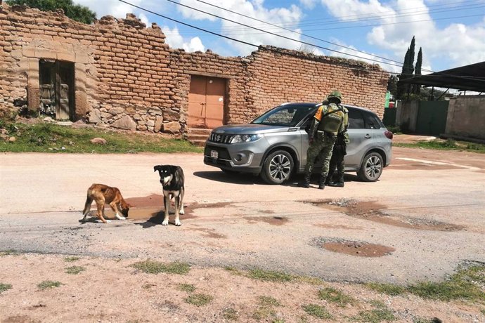 Archivo - Efectivos de las fuerzas de seguridad en México