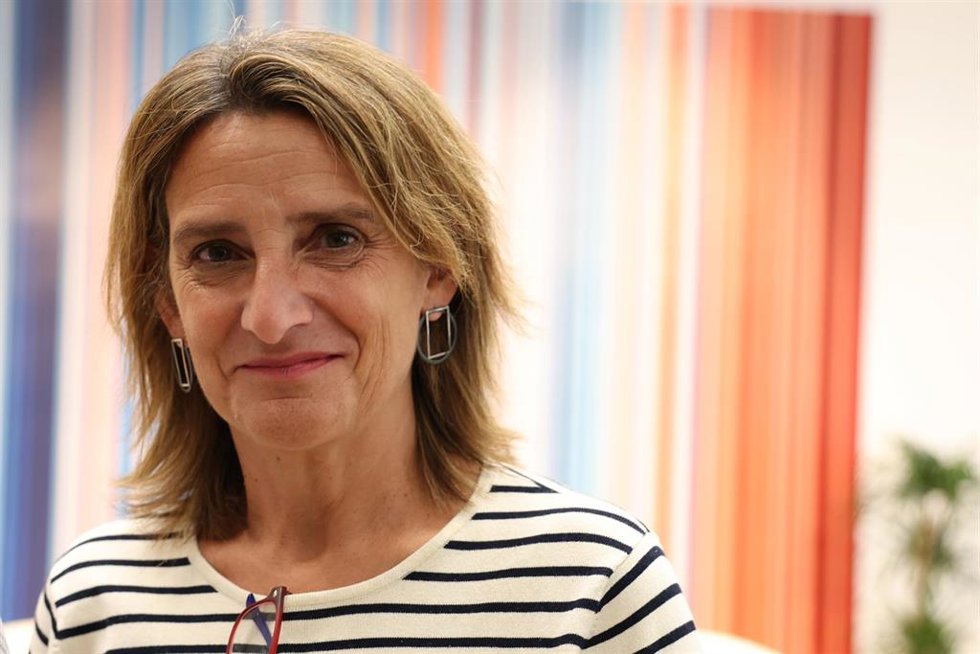 La vicepresidenta y ministra para la Transición Ecológica en funciones, Teresa Ribera, presenta el balance climático del verano 2023, a 14 de septiembre de 2023, en Madrid (España).