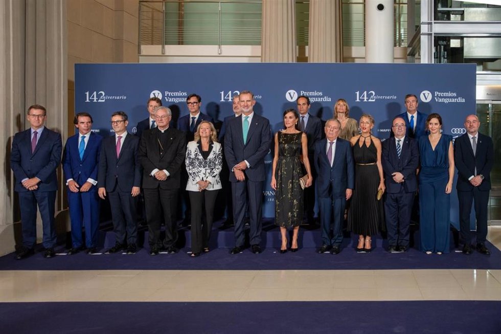 Foto de familia antes del acto