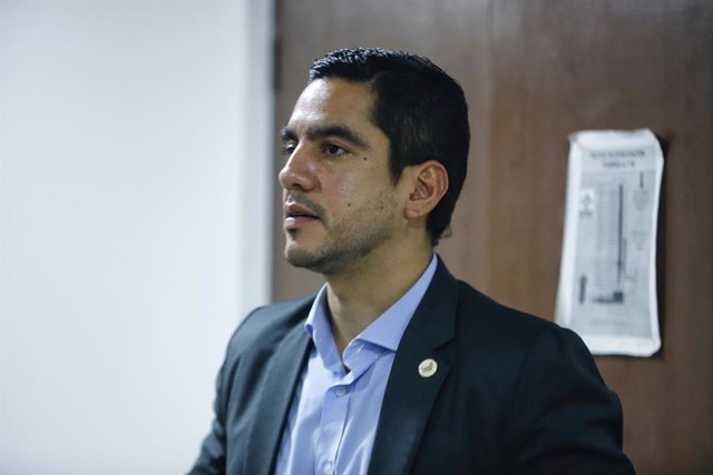 Bogotá. Febrero 28 de 2023. En la Procuraduría general de la nación se realiza la audiencia de juicio disciplinario en contra del senador Álex Flórez por agredir en estado de embriaguez a varios policías en un hotel de Cartagena.(Colprensa - Camila Díaz)