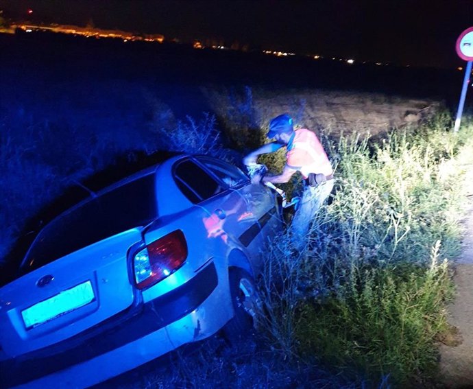 Imagen del vehículo accidentado.