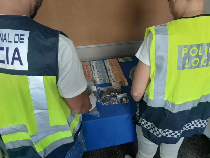 Dinero intervenido en el local clandestino de Palma