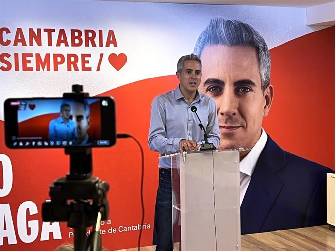 Archivo - El secretario general del PSOE de Cantabria, Pablo Zuloaga