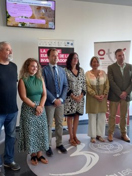 Presentación de 'La Noche Europea de L@s Investigador@s' en la Universidad de Huelva.