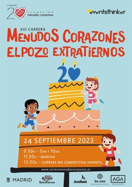 Cartel de la 'Carrera Menudos Corazones-ElPozo Extratiernos 2023'