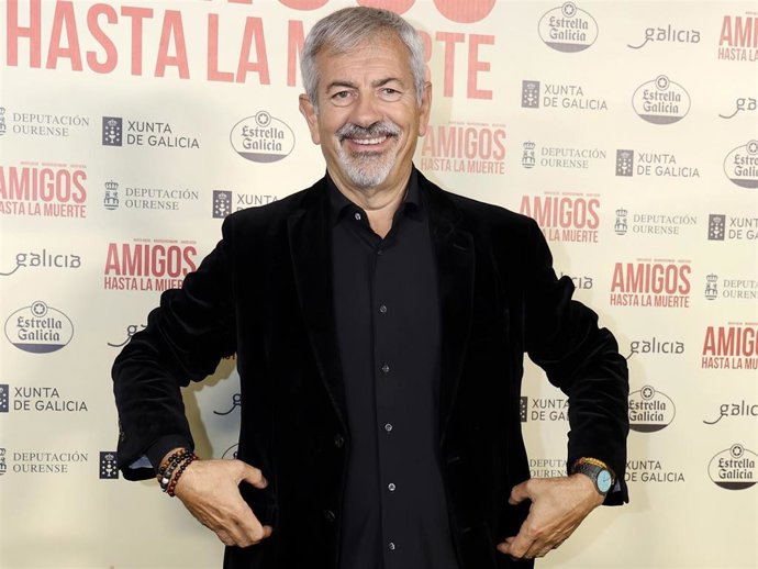 Carlos Sobera durante el estreno de la nueva película  Amigos hasta la muerte"