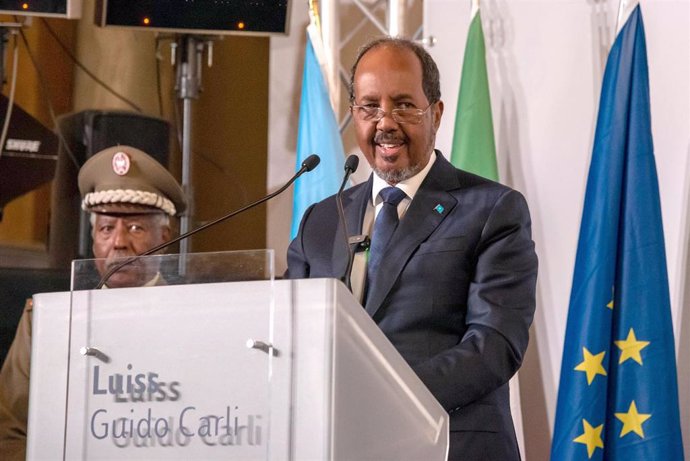 Archivo - El presidente de Somalia, Hasán Sheij Mohamud