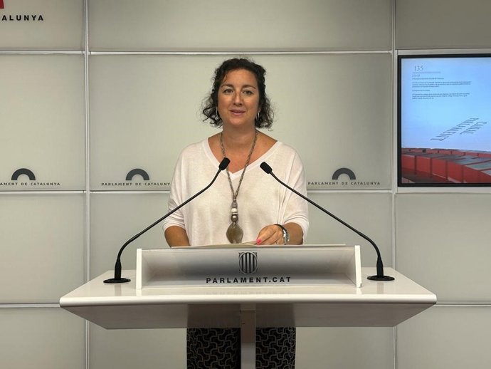 La portavoz del PSC-Units en el Parlament, Alícia Romero