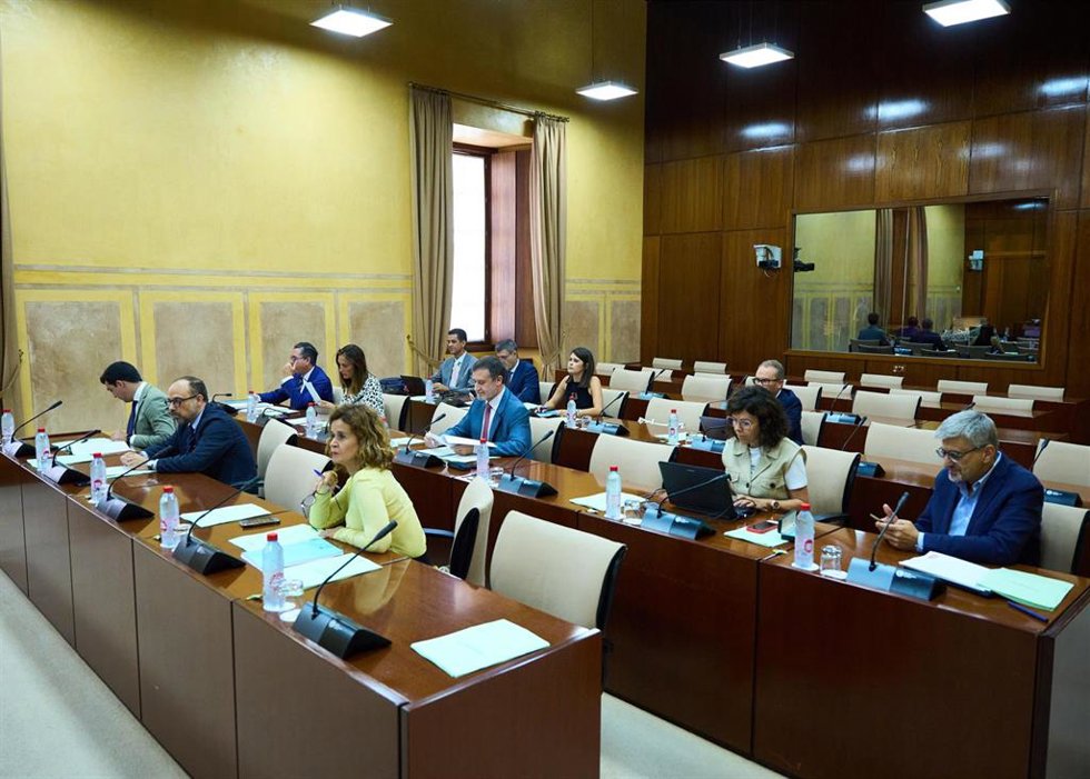 Sesión de la comisión de Universidad, Investigación e Innovación del Parlamento de Andalucía.