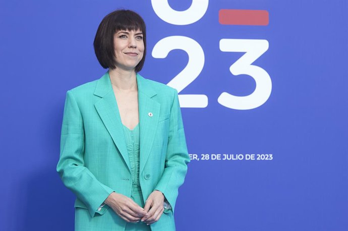 Archivo - La ministra de Ciencia en funciones, Diana Morant, posa a su llegada a la reunión informal de los ministros de Investigación de la Unión Europea, en el Palacio de la Magdalena, a 28 de julio de 2023, en Santander, Cantabria (España). Durante e