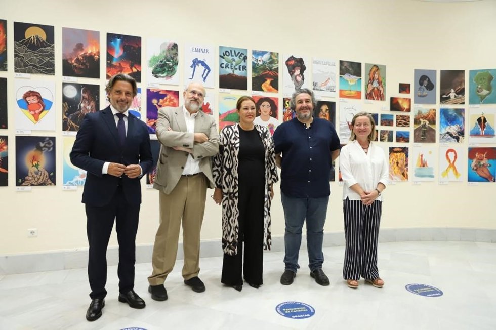 El Parlamento de Canarias acoge desde hoy y hasta el próximo 3 de octubre la exposición solidaria Proyecto Volcán: un cómic para La Palma, coordinada por Patricio Ducha con la colaboración de la Fundación Canaria Cine más Cómics.