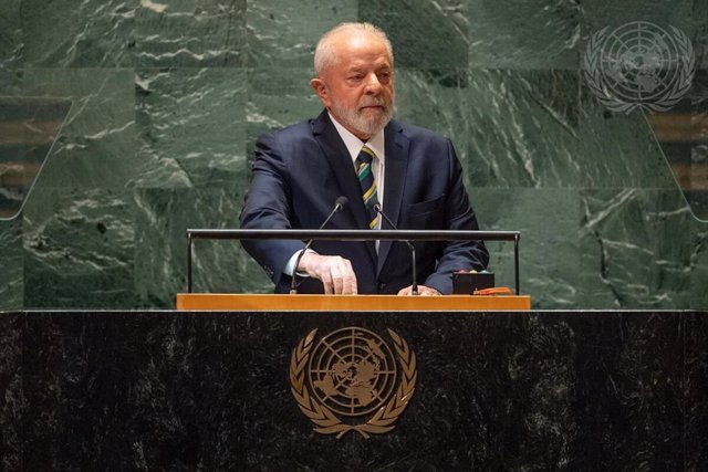 El presidente brasileño, Luiz Inácio Lula da Silva, en Naciones Unidas.