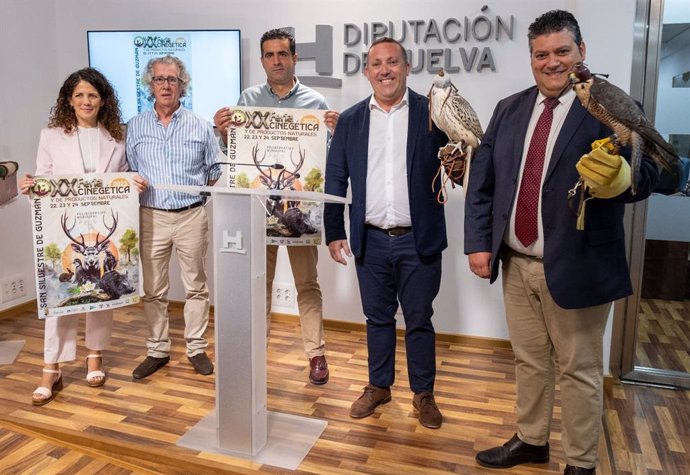 Presentación de la Feria Cinegética y de Productos Naturales de San Silvestre de Guzmán (Huelva).