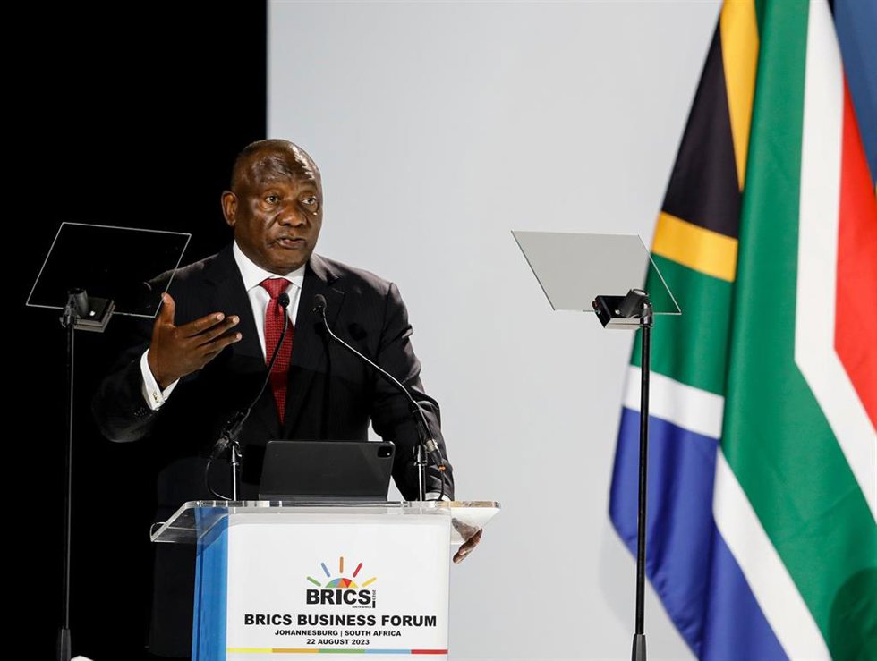 El presidente de Sudáfrica, Cyril Ramaphosa
