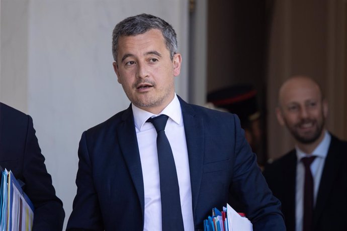 Archivo - El ministro del Interior francés, Gerald Darmanin
