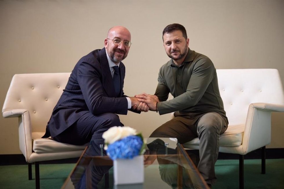 El presidente ucraniano, Volodimir Zelenski, y el presidente ucraniano, Volodimir Zelenski
