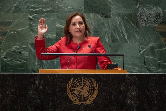 La presidenta de Perú, Dina Boluarte