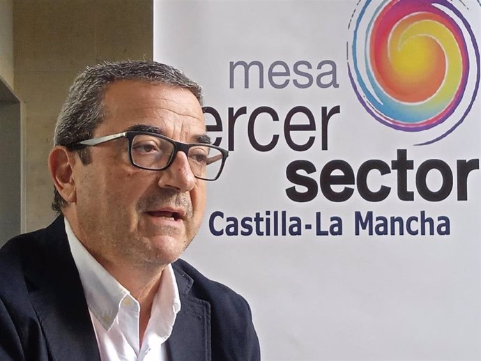 El presidente de la Mesa del Tercer Sector e C-LM, José Antonio Romero