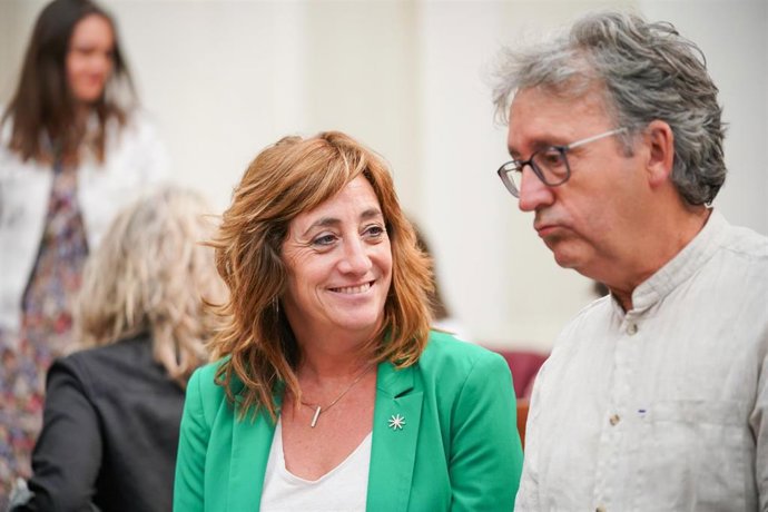 Archivo - La portavoz de EH Bildu en Álava, Eva López de Arroyabe