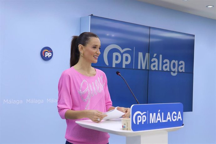 Elisa Pérez de Siles, portavoz del PP de Málaga, en rueda de prensa